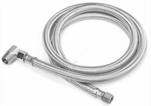 Ikollhom għoqod u l-azzar inossidabbli Flexble pajp 3/8 f. Kompressjoni bi 3/8 f. Ħadid maskili pajp minkeb Adaptor għall-platti